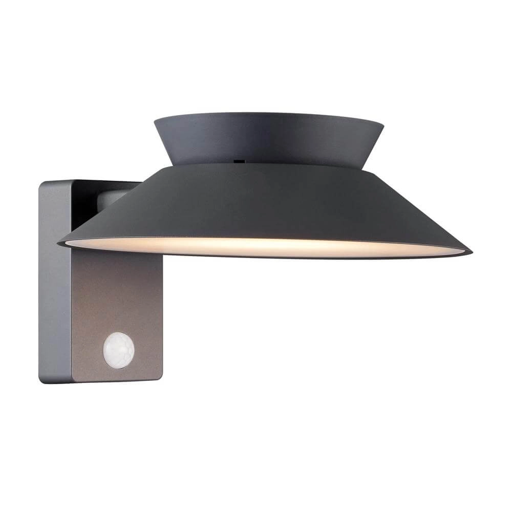 Solar wall lamp Justina anthracite