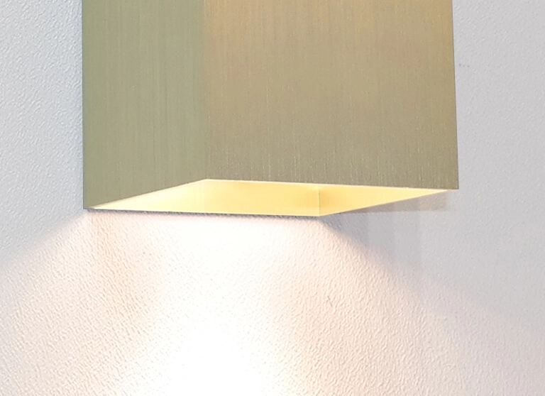 Square up & down lighter Dante2 gold Artdelight 8719831736355
