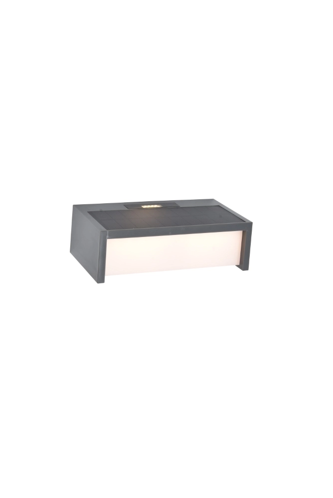 Modern wall lamp Telis Grey with Solar