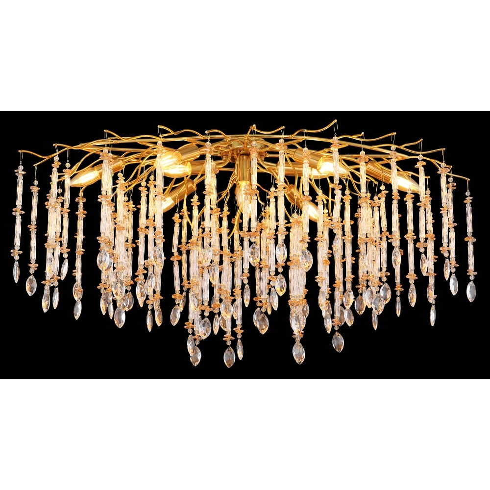 Ceiling lamp Gloria 100cm gold Globo 9007371575985