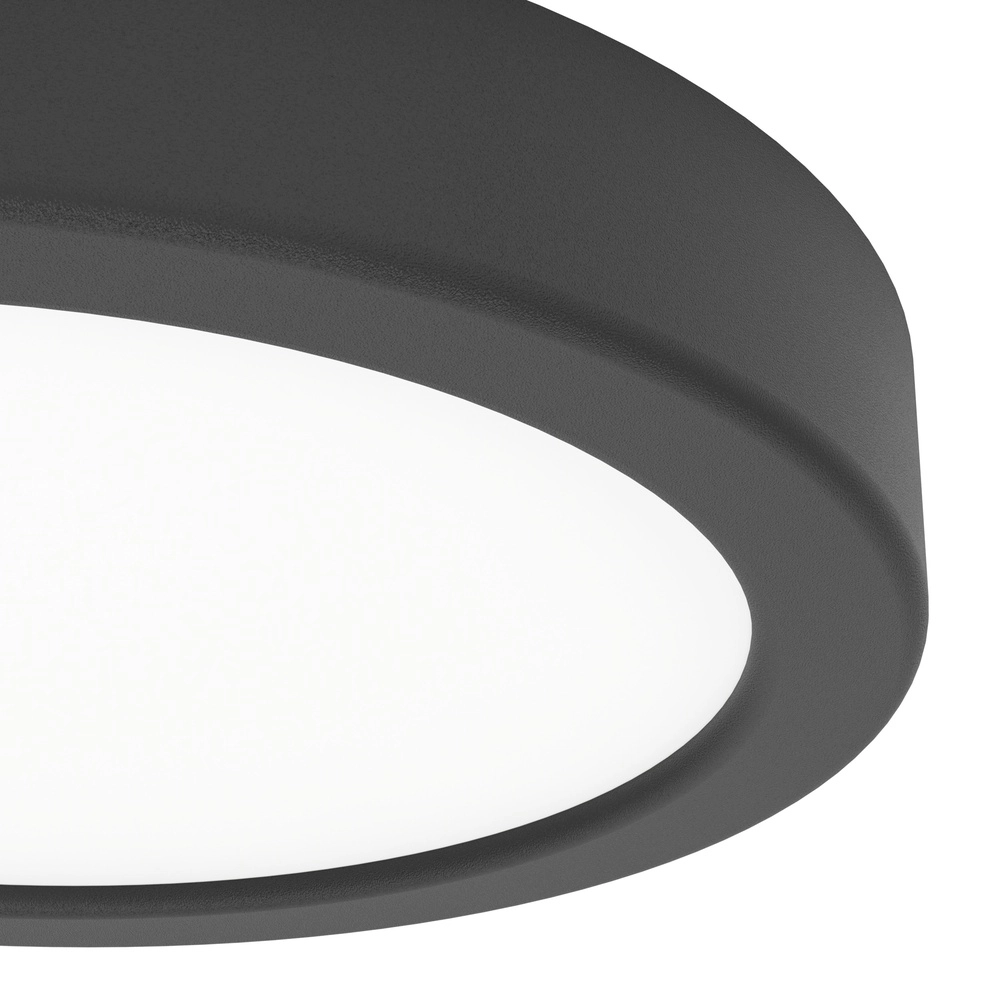 Ceiling light IP44 Fueva 6 round - black - Ø 16,6cm Eglo 9008606330300