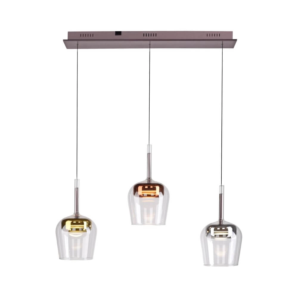 3-light pendant lamp Q-Kon Multiple colors Paul Neuhaus 4012248383896