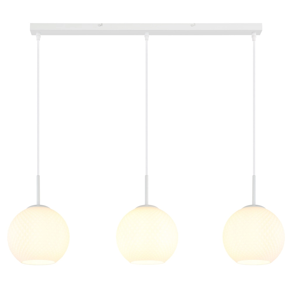 3-light pendant lamp Andre white Globo 9007371583461