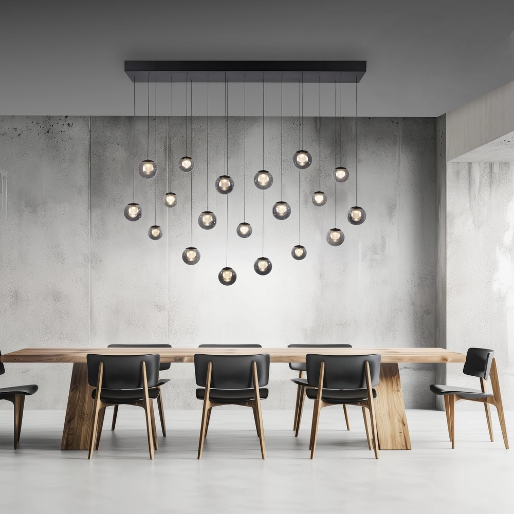 19-light pendant lamp Pure Popup mystic grey Paul Neuhaus 4012248396698