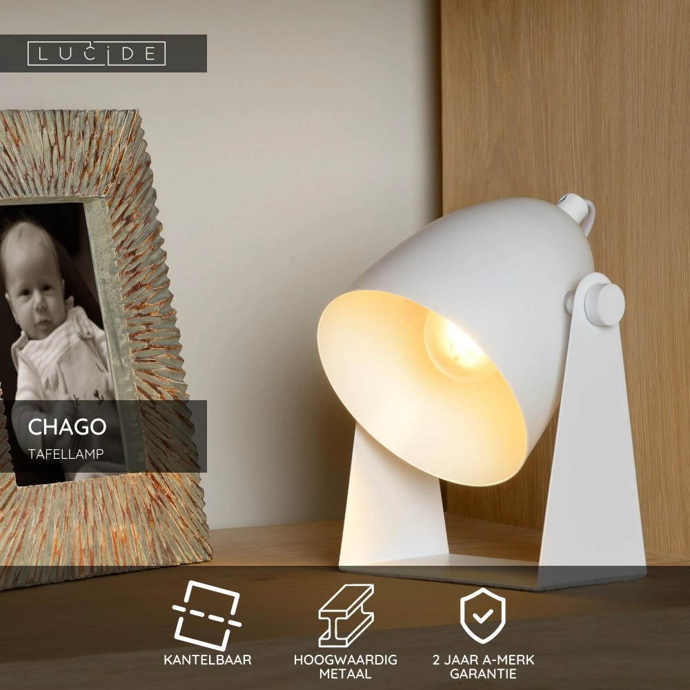 Table lamp Chago white Lucide 5411212450623