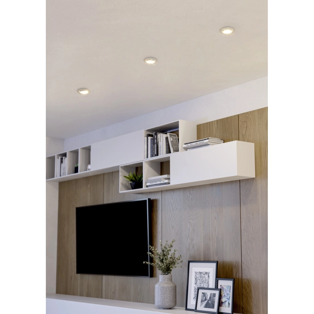 Set of 3 recessed spotlights Barranco white Ø 9cm - 3-step CCT Eglo 9008606359424