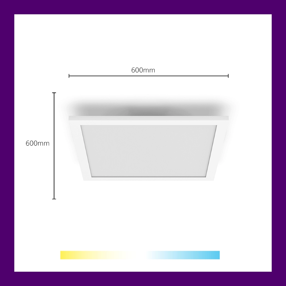 Ceiling light Panel white - 36W WiZ 8719514554856
