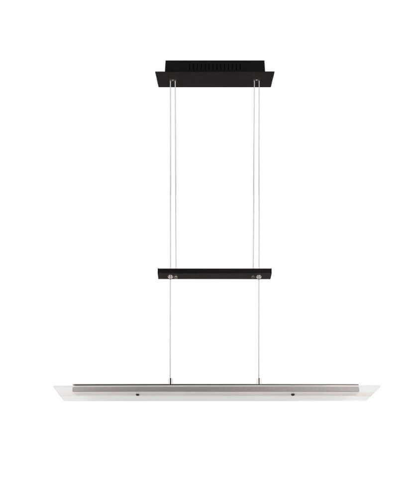Glass pendant lamp Milos black Trio 4017807588286