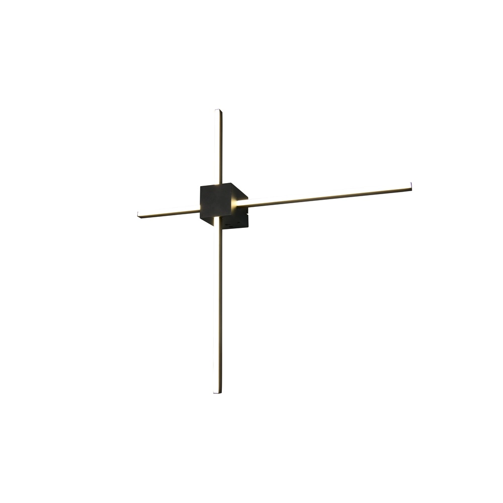 Modern wall lamp Cassino black 67.5cm Trio 4017807683202