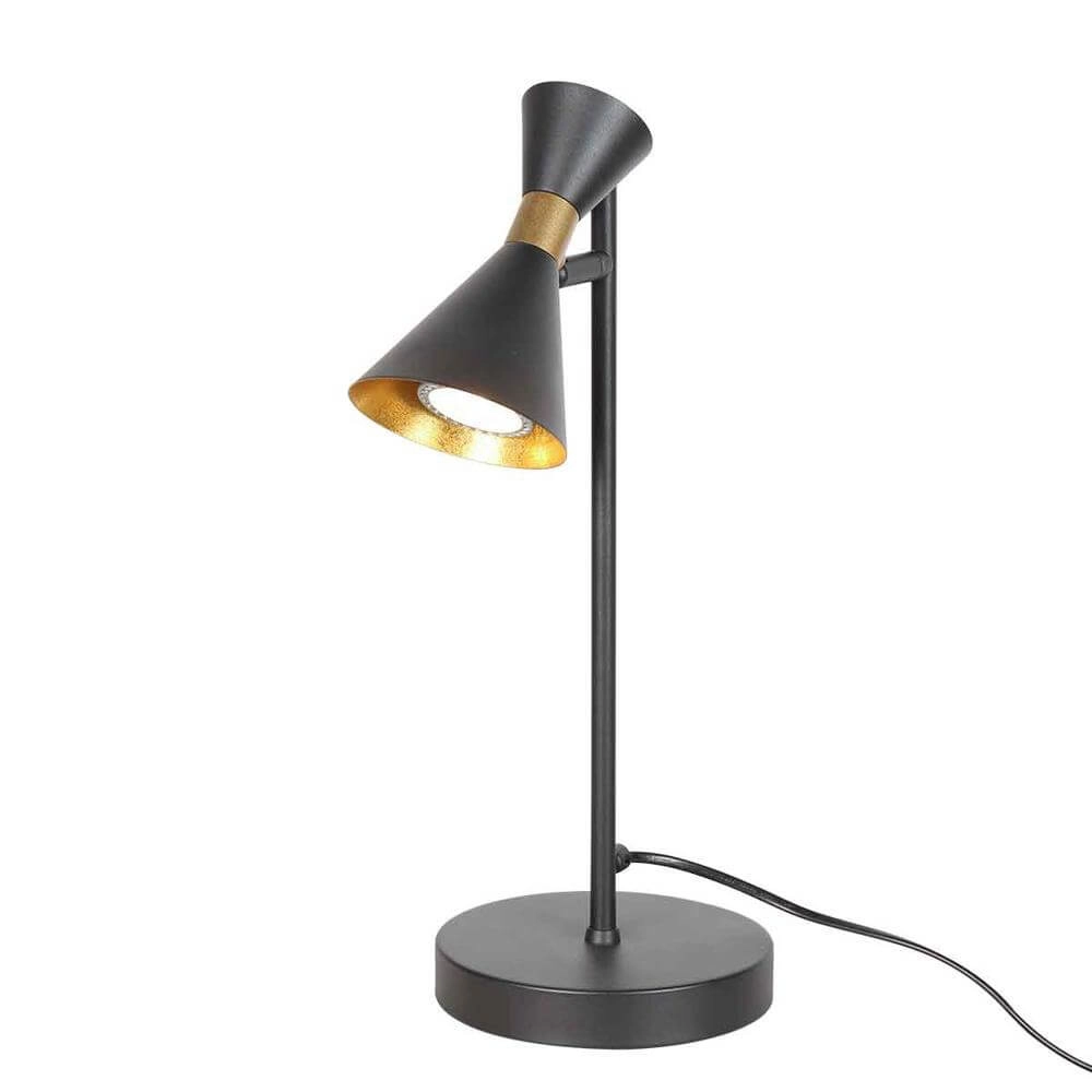 Design table lamp Preto black with gold Steinhauer 8712746176308