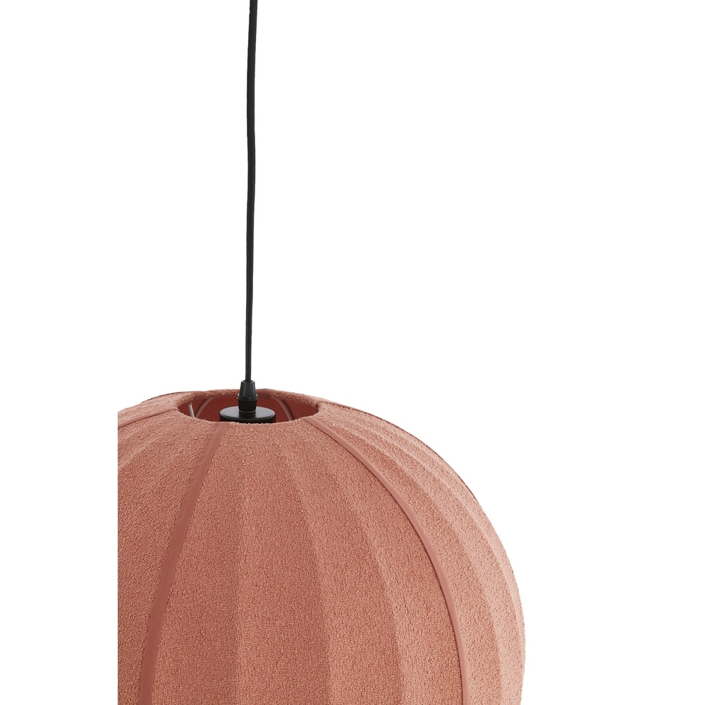 Bouclé pendant lamp Zagori Ø 35cm - coral Light & Living 8717807793050