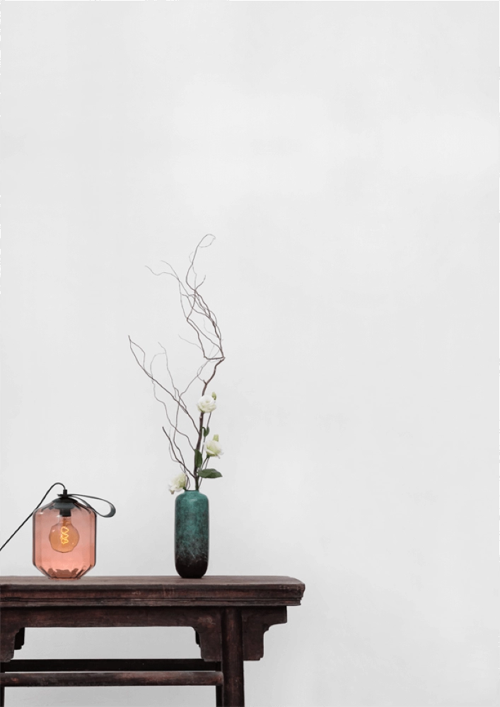 Table lamp Porto Carry with Jagger red glass Masterlight 8718121260310
