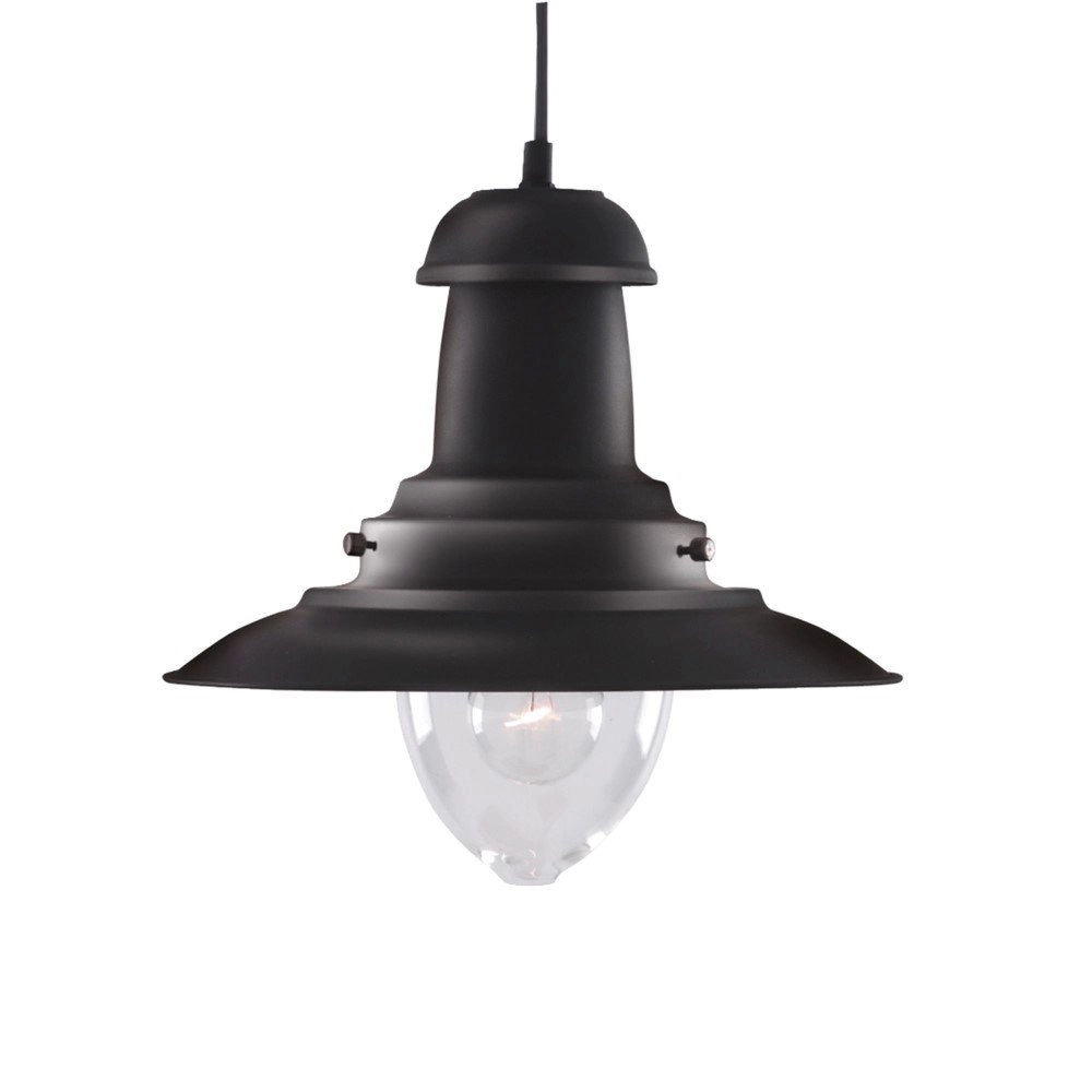 Black pendant lamp Fisherman Ø 32cm