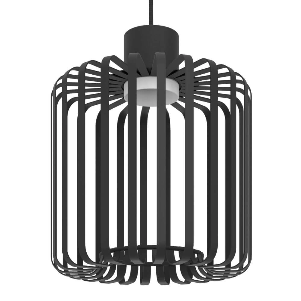 Pendant lamp Ginestrone-Z 3-light design black Eglo 9008606274857