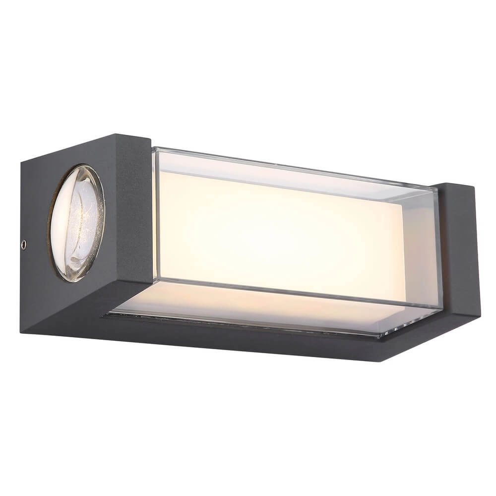Design wall lamp Plixon anthracite rectangle Globo 9007371455430
