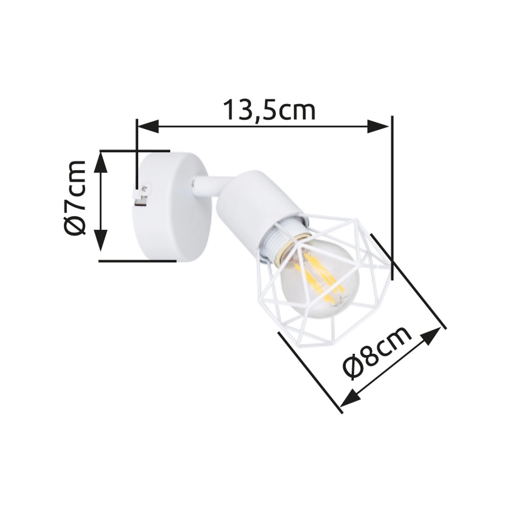 Wall lamp Xara I white Globo 9007371409983
