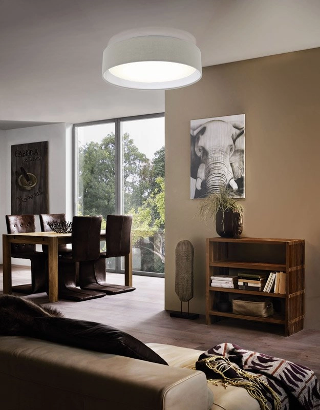 LED flush ceiling light Pasteri 32cm taupe Eglo 9002759315894
