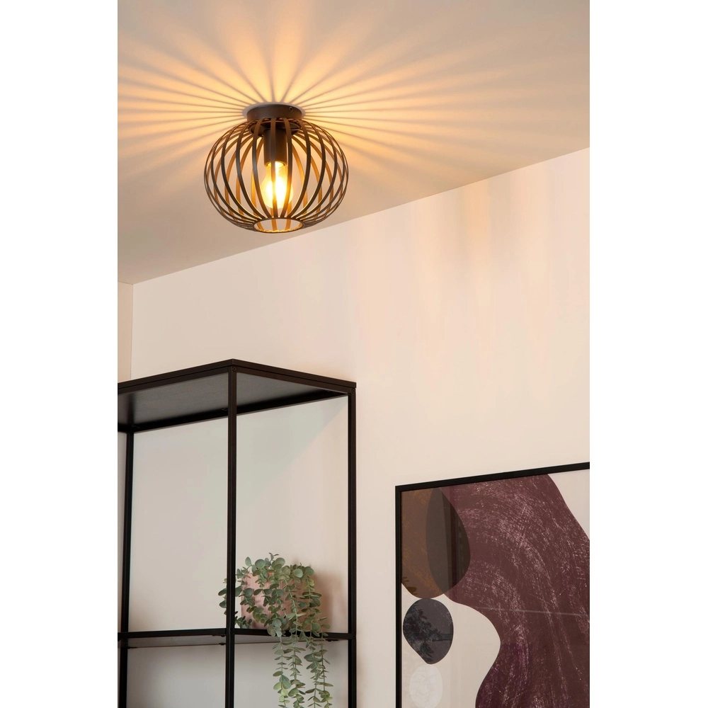 Ceiling lamp Manuela Ø 25cm black Lucide 5411212810236