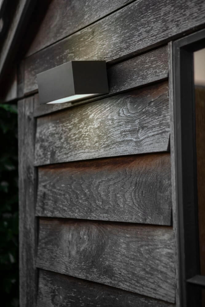 Anthracite wall lamp Gemini design Lutec 4250294310422