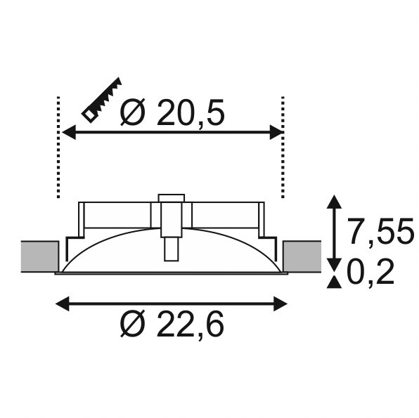 LED lamp Occuldas SLV 4024163157858