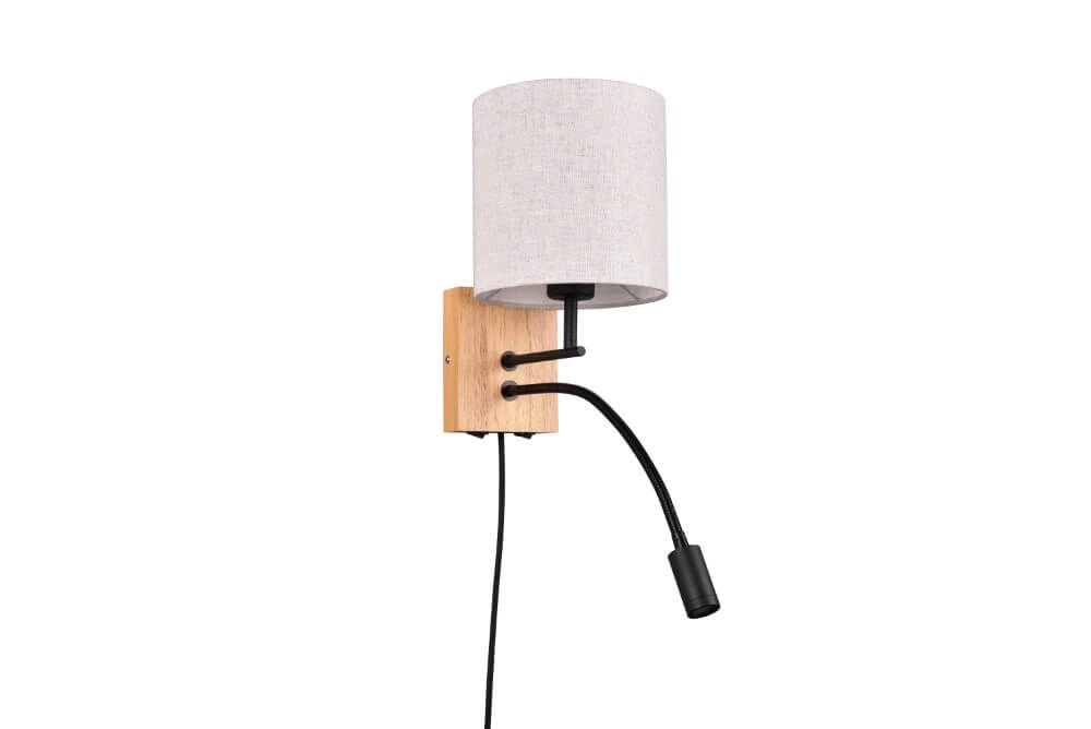 Rural wall lamp Nilam round hood