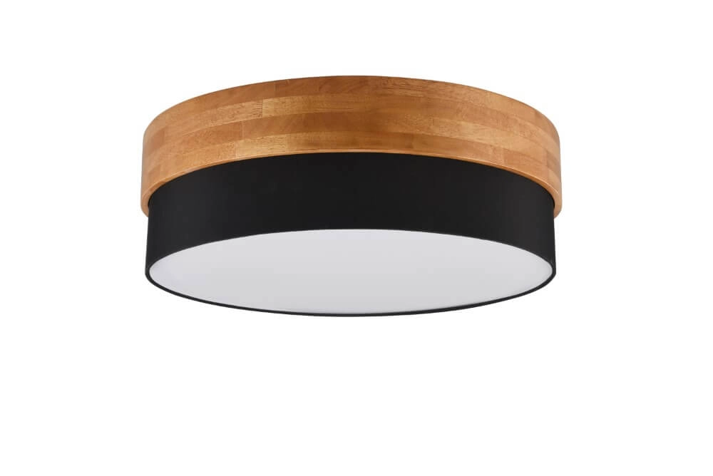 Ø 50cm ceiling lamp Seasons wood with black