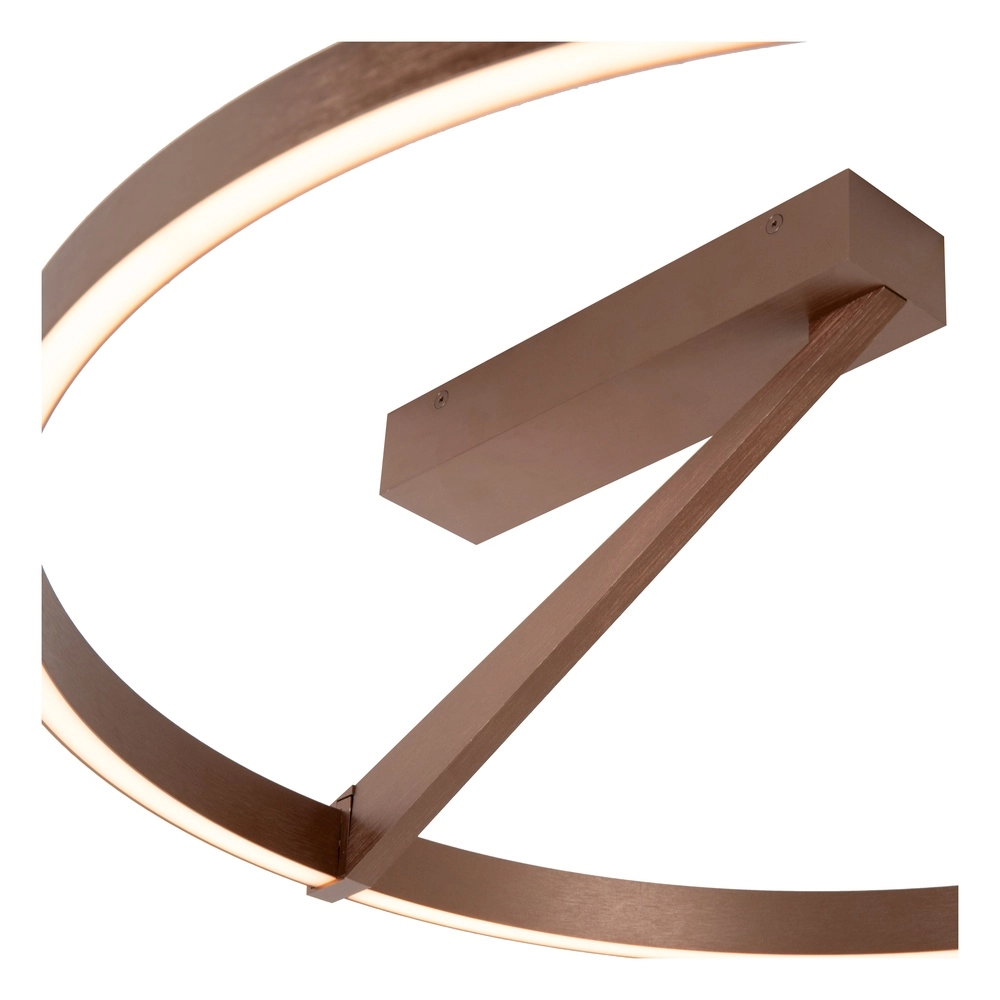 Design ceiling lamp Applause Ø 60cm - coffee brown - with remote control Premium by Lucide 5411212221810