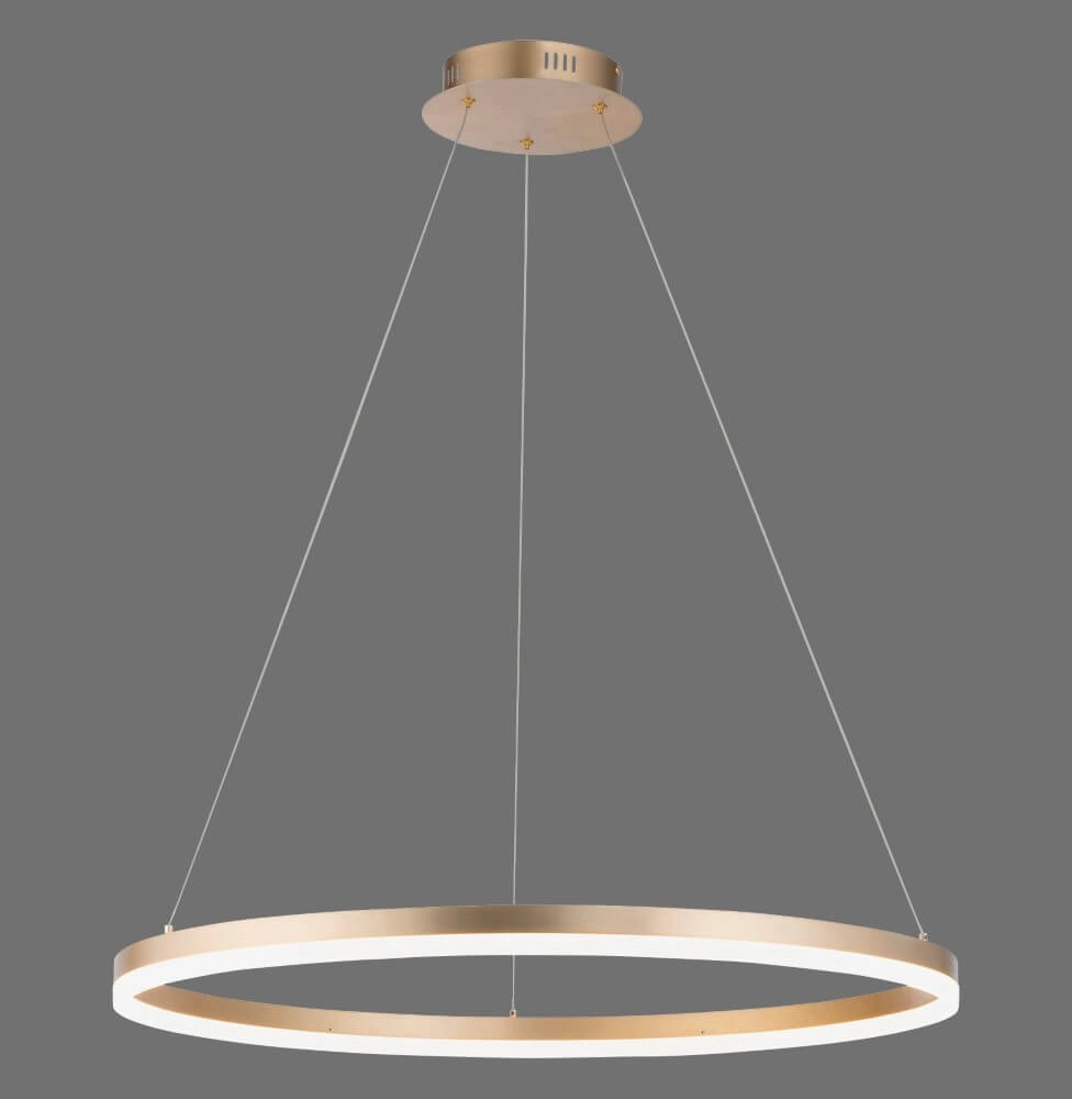 Modern pendant lamp Titus Ø 80cm antique brass Paul Neuhaus 4012248362877