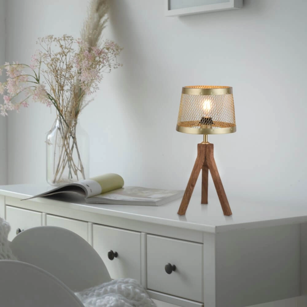 Table lamp Frederik brass Just Light 4043689976170