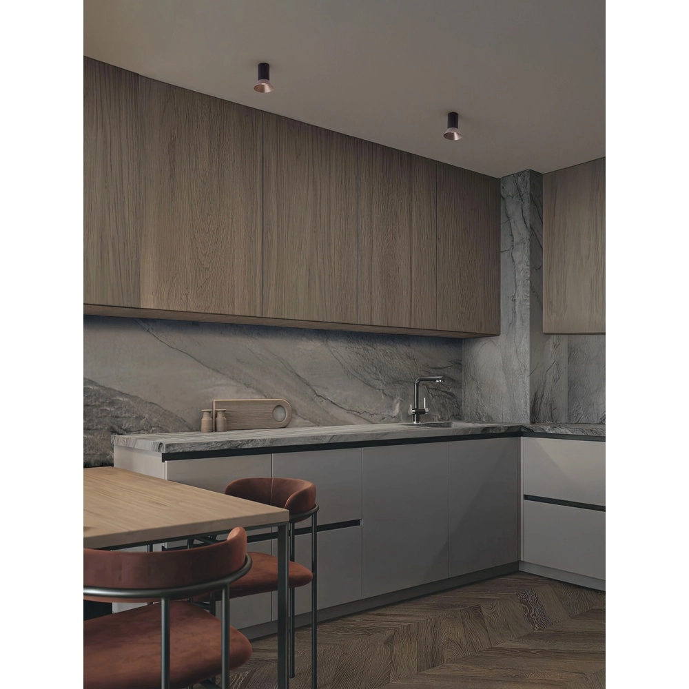Ceiling spotlight Luvia black with bronze Lyora 5212017475503