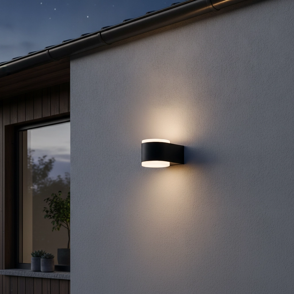 Sleek wall lamp Nus Black Double