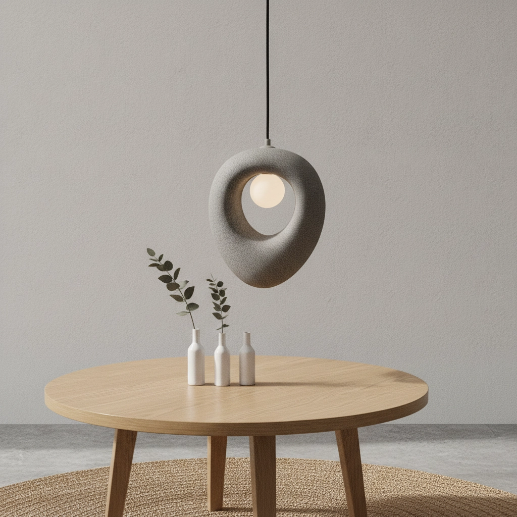 Natural pendant lamp Tempus grey 30cm