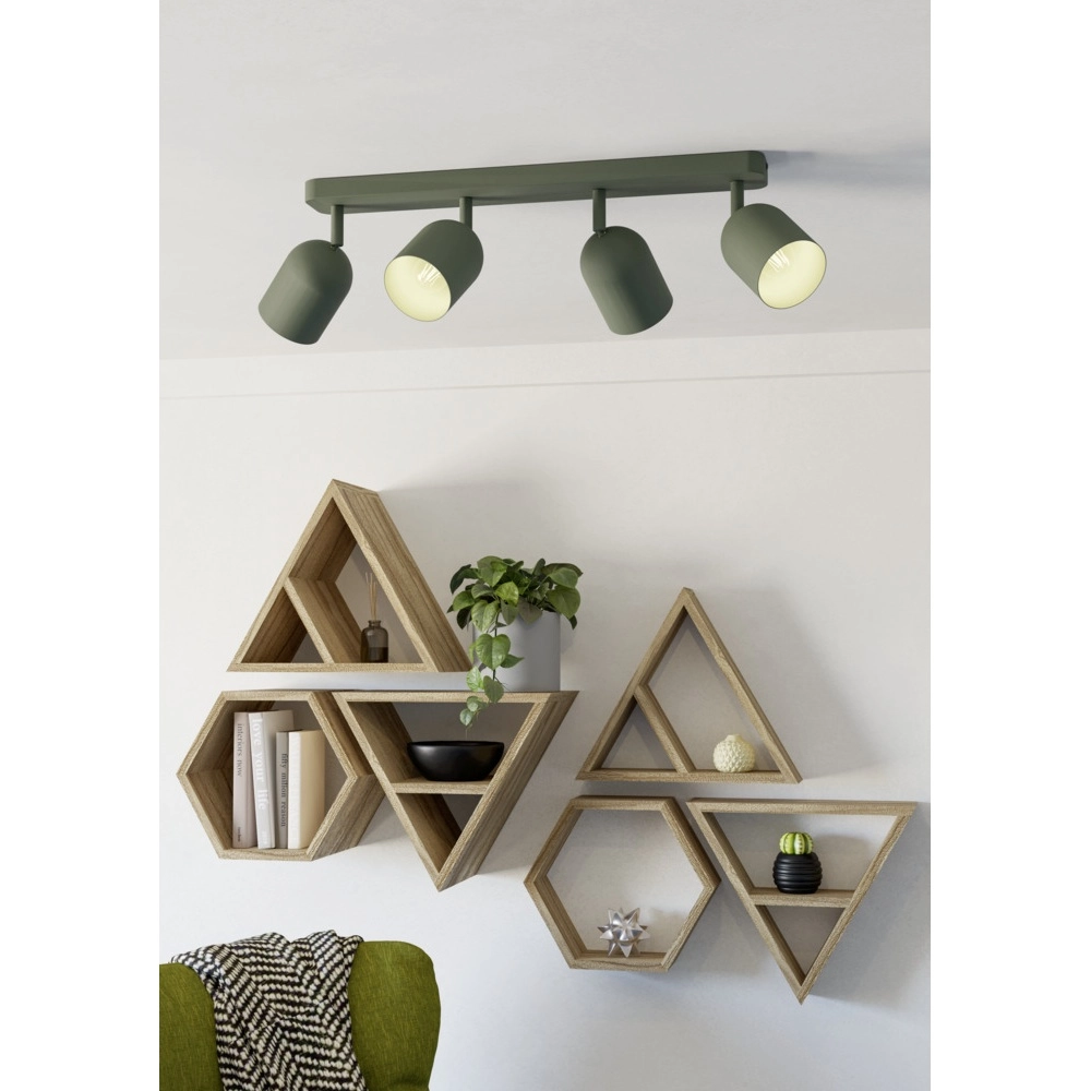 Design ceiling spotlight Tilston 4-light green Eglo 9008606359684