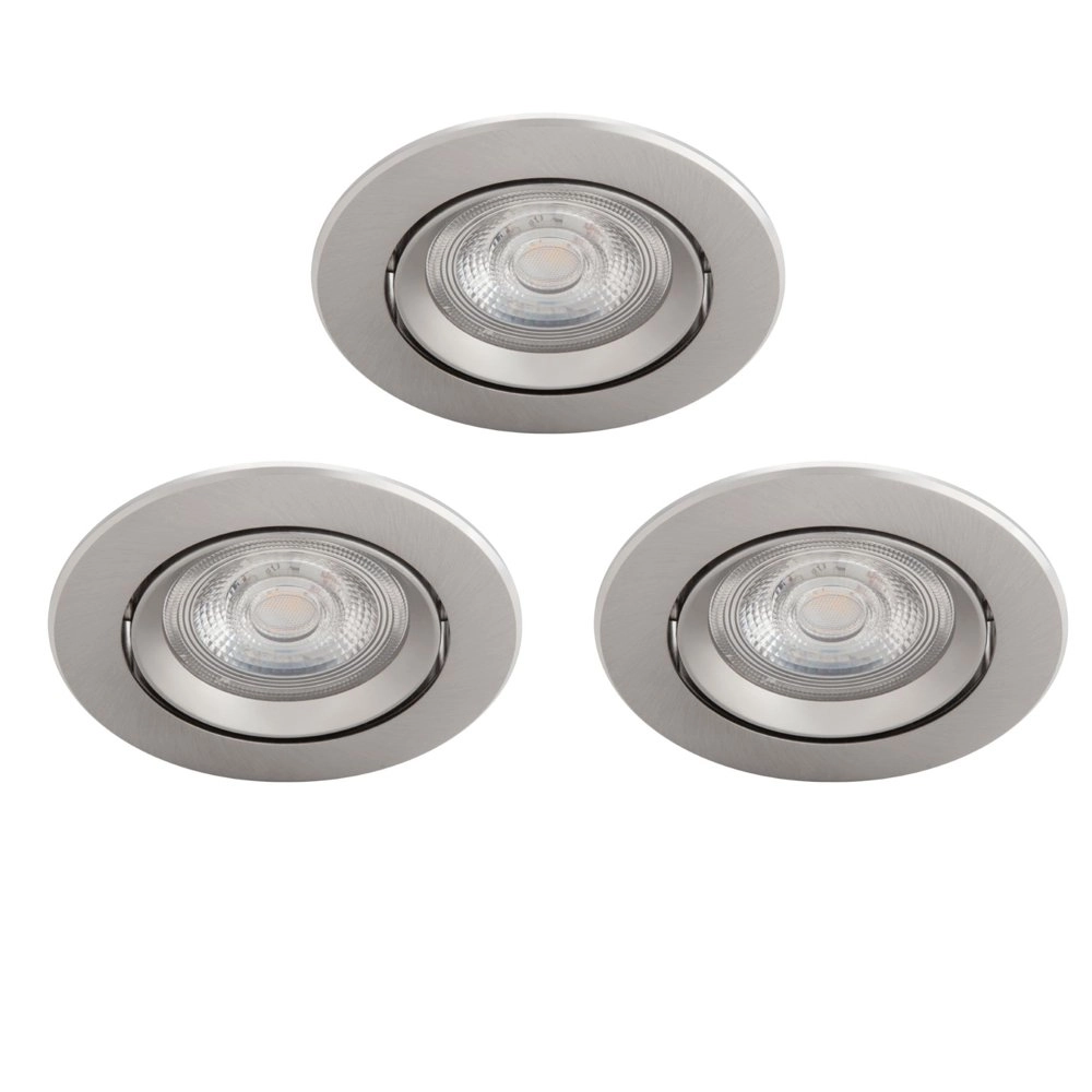 LED recessed spotlights Sparkle set of 3