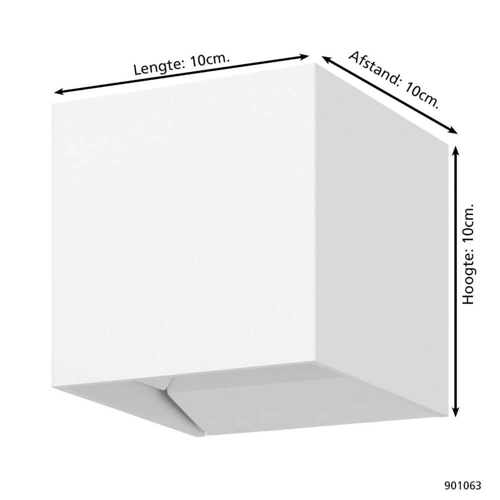 Wall spotlight Calpino 3 white 10x10x10cm Eglo 9008606297658