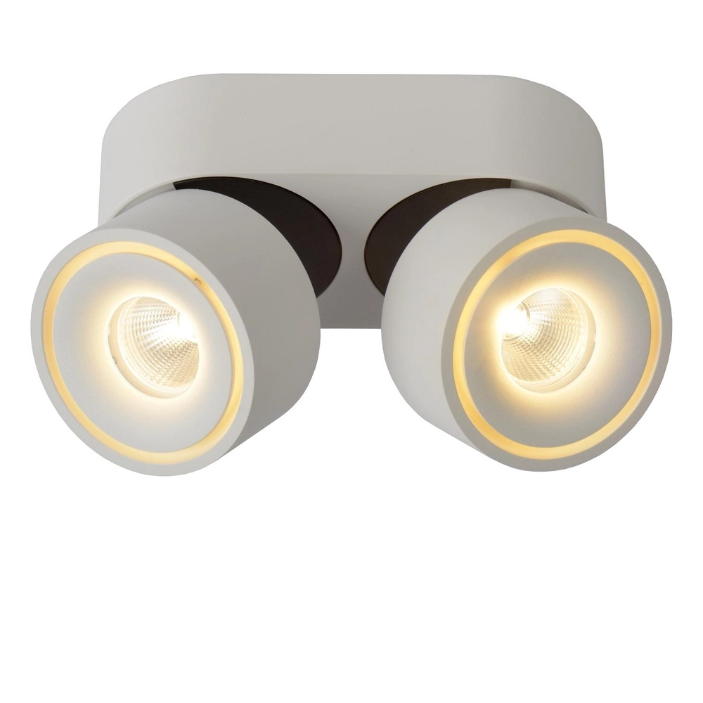 Ceiling spotlight Yumiko double white Lucide 5411212351685