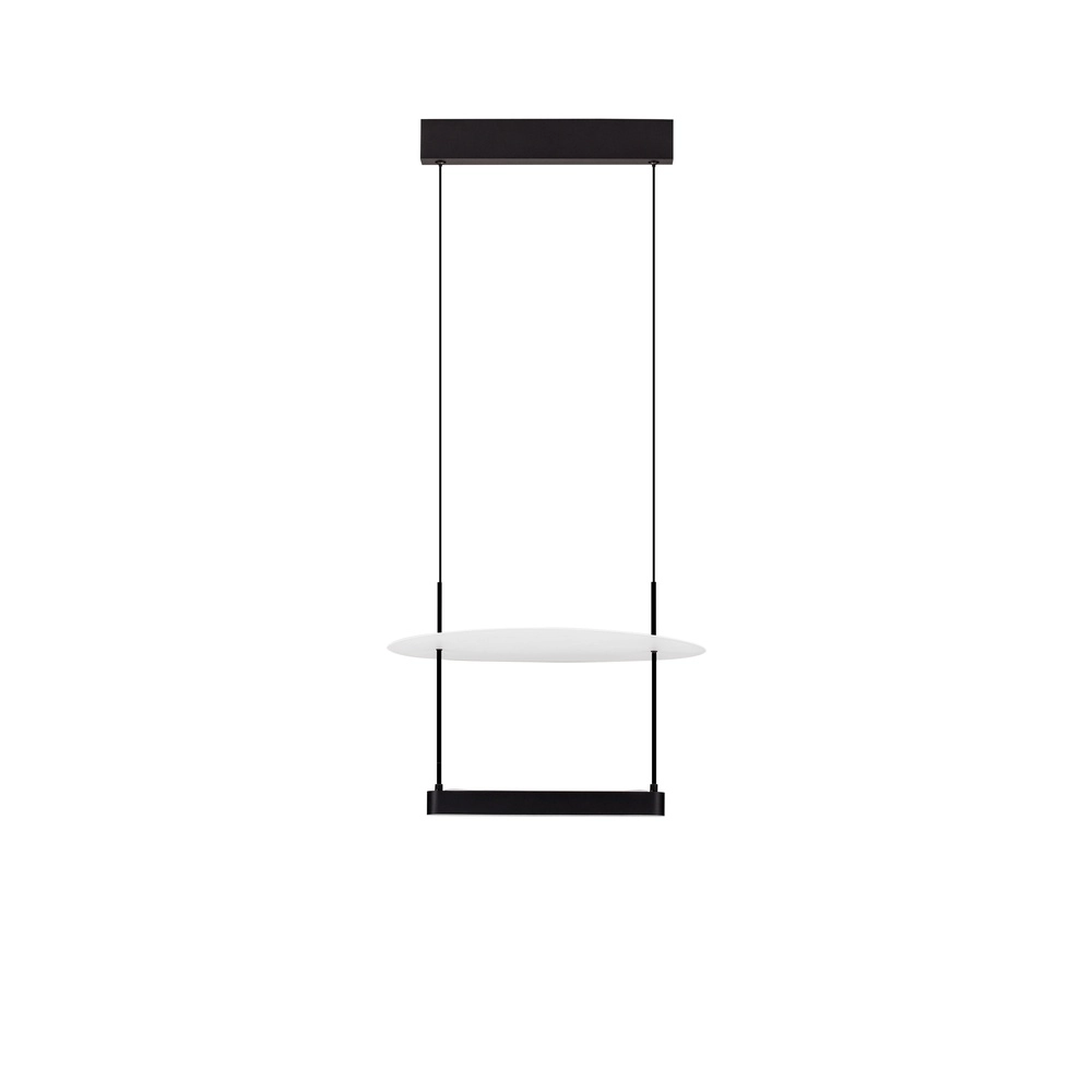 Pendant lamp Diona Ø 40cm black with white 2700K Lyora 5212017470850