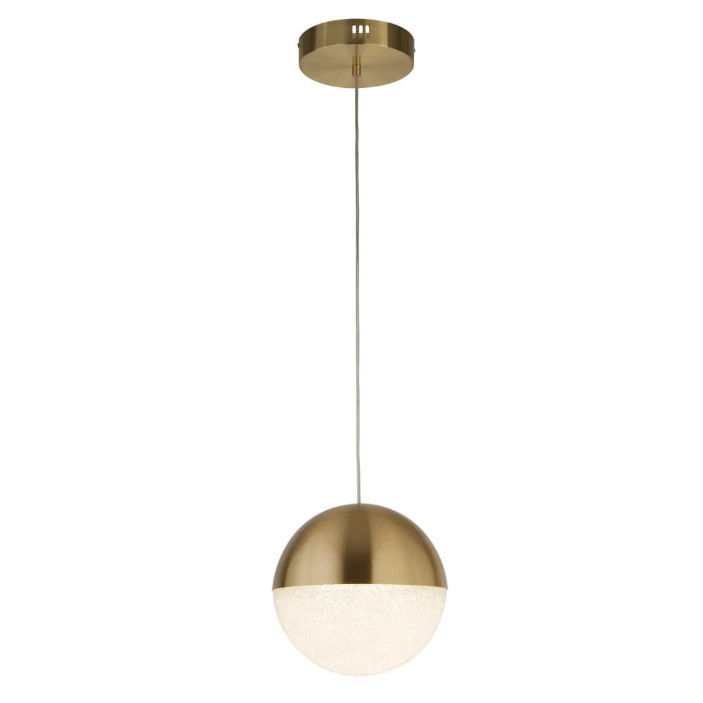 1-light pendant lamp Marbles gold Searchlight 5053423223360