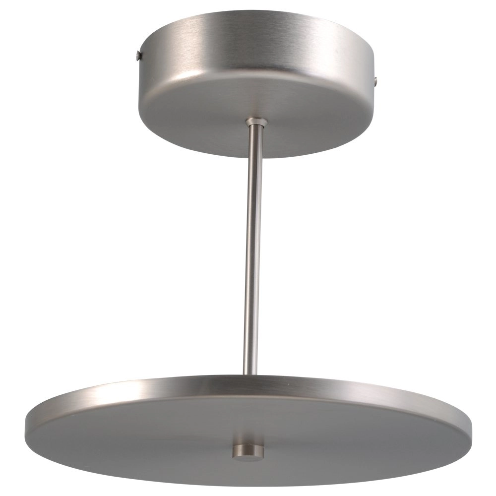 LED flush ceiling light Denia 2 28cm metallic gray