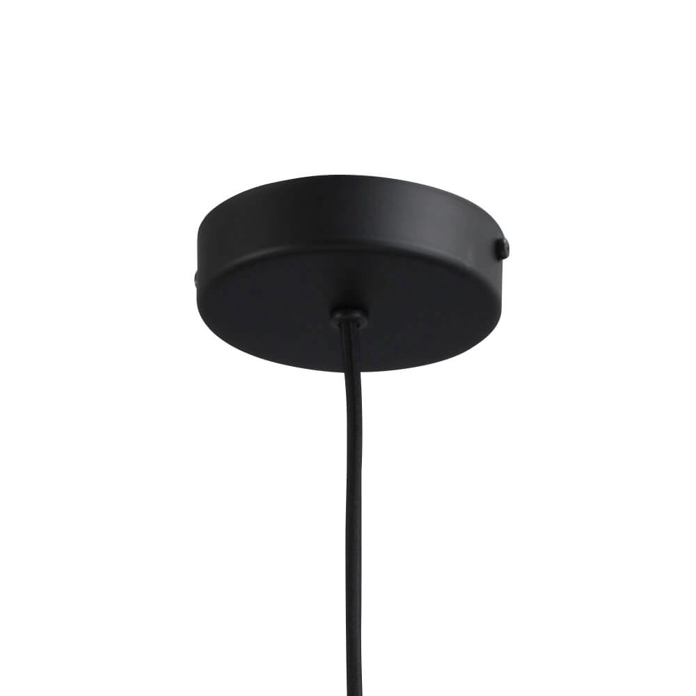 Hanging lamp black Porto with Ball red glass - Ø 24cm Masterlight 8718121269276