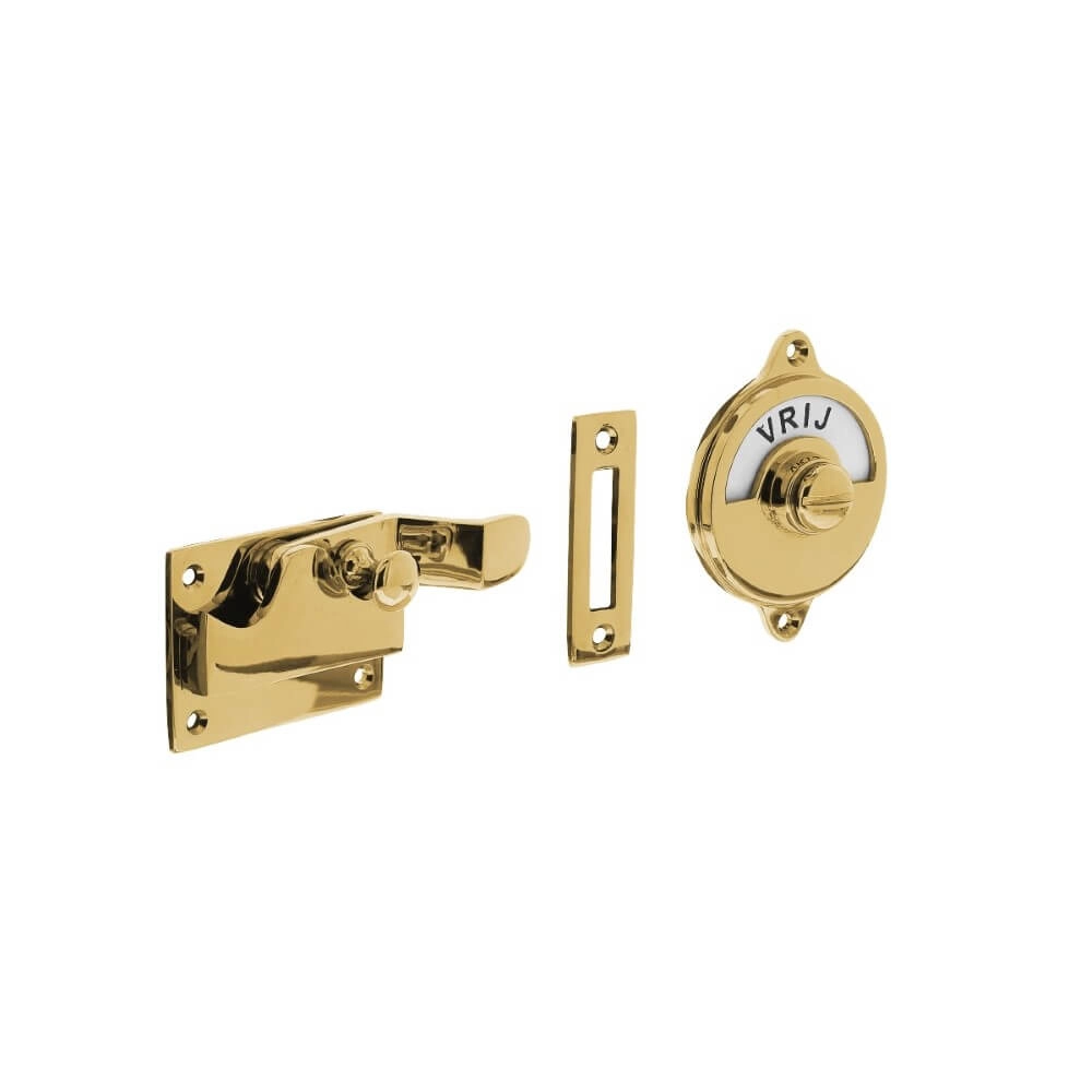 Toilet transfer Tira with bend brass unlacquered