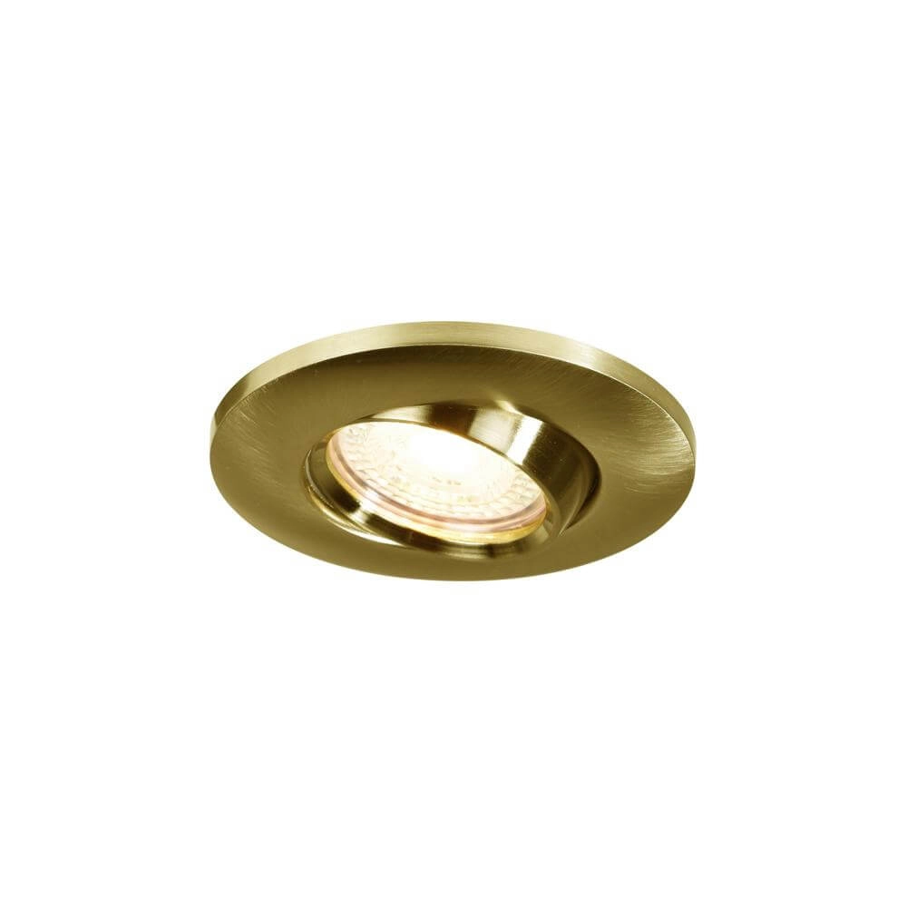 Recessed spotlight Umberto brass