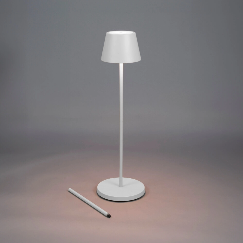 Rechargeable floor lamp Pomezia Medium white KonstSmide 7318307841251