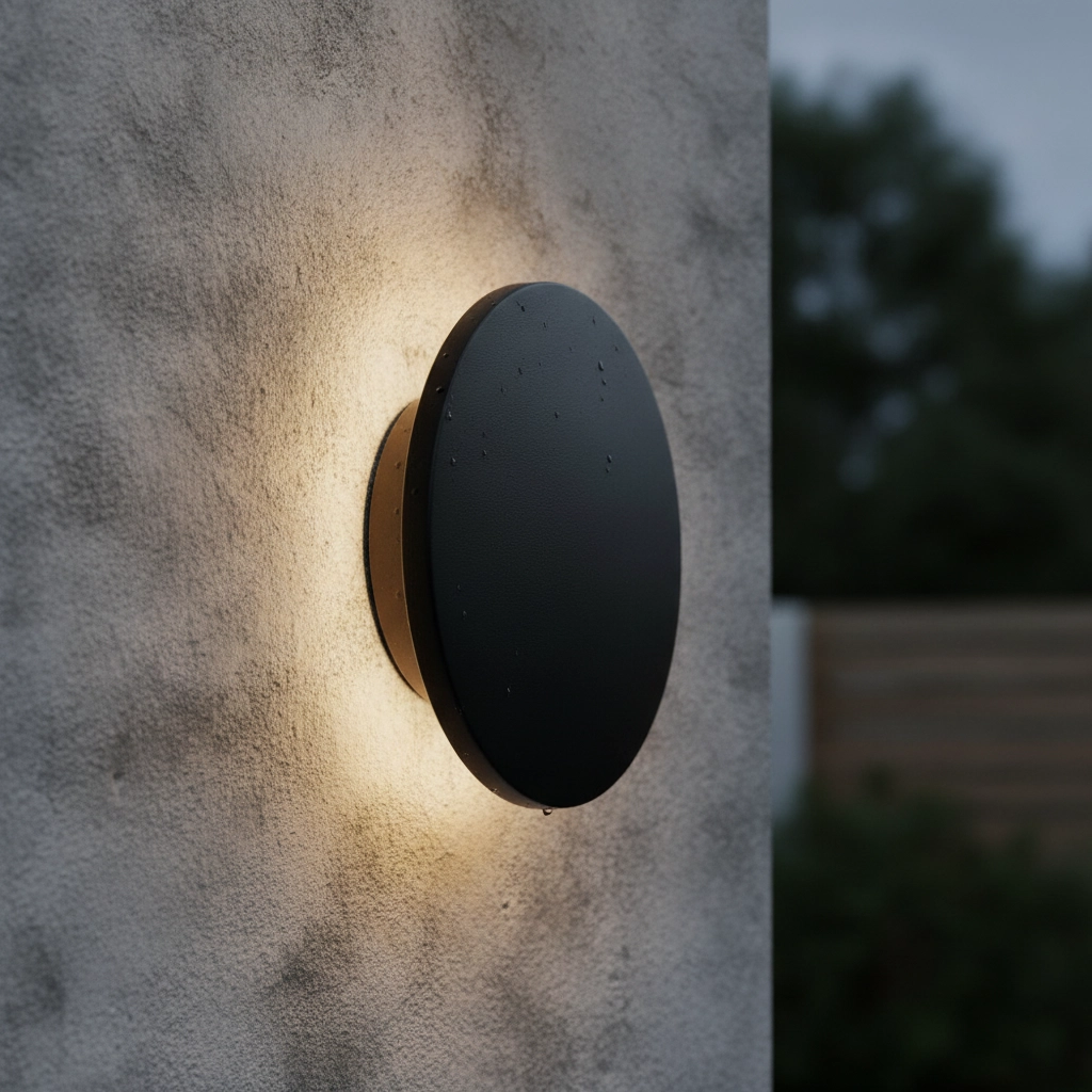 Round wall lamp Copper black Ø 13.5cm