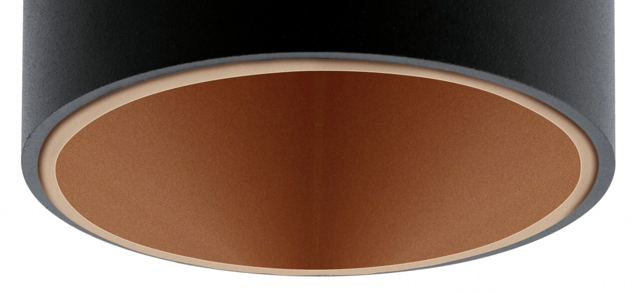 LED flush ceiling light Polasso Black/Copper Eglo 9002759945015