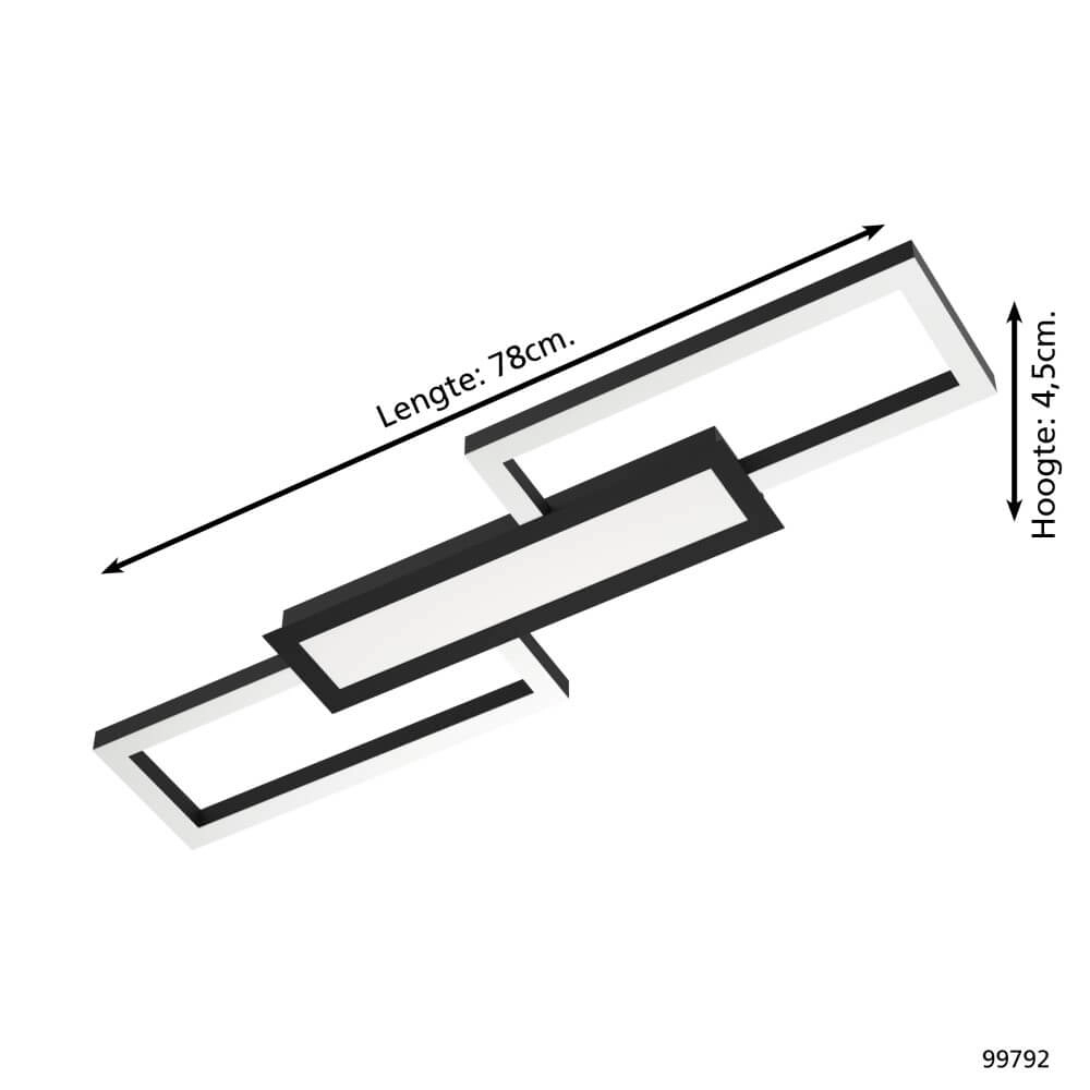 Black LED ceiling light Monirote Eglo 9002759997922