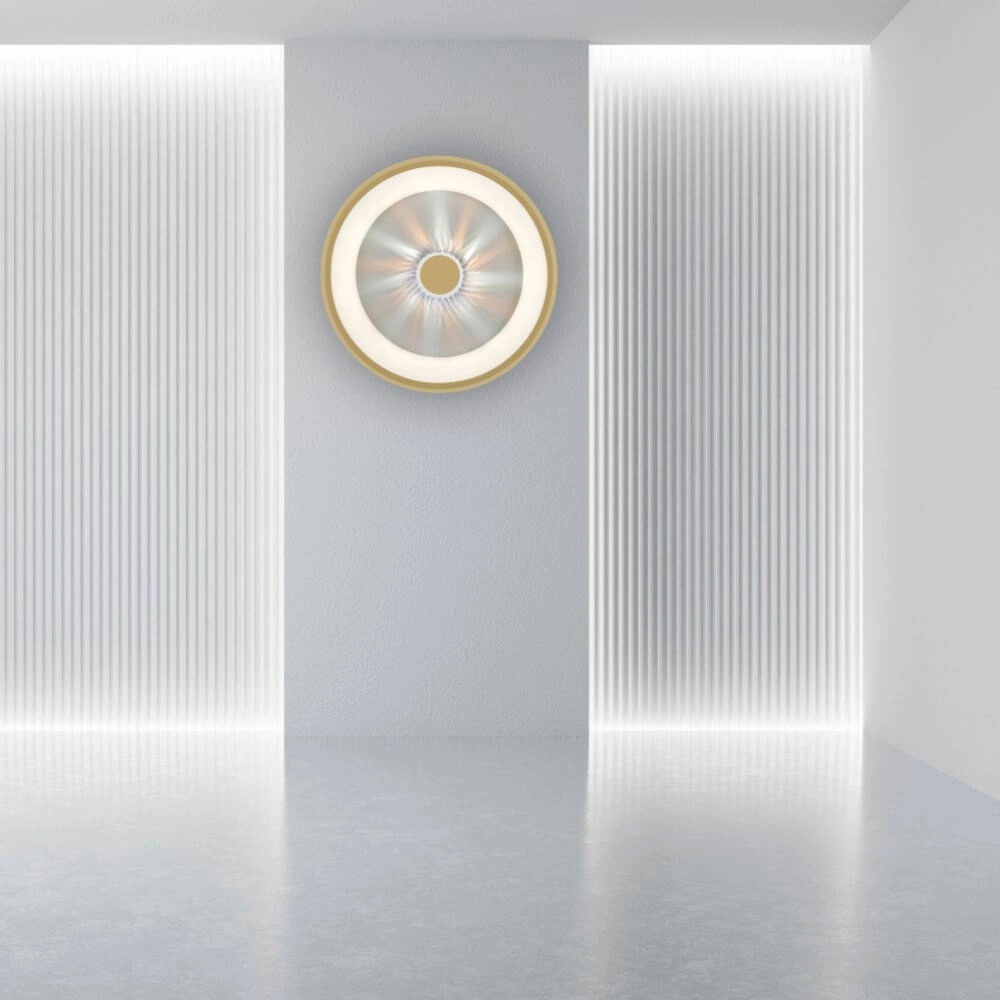 Round ceiling lamp Vertigo brass Ø 46.5cm Just Light 4043689994716