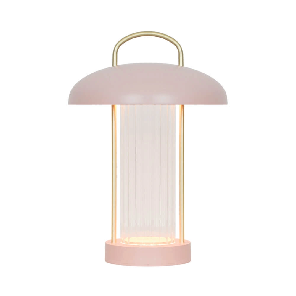 Table lamp Mirano pink rechargeable