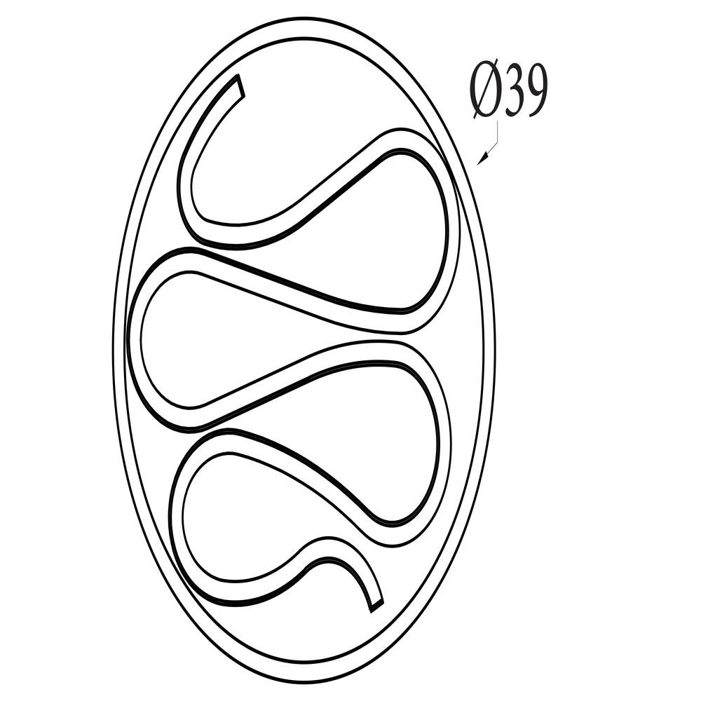 Ceiling light Zendisc garland black Searchlight 5053423298023