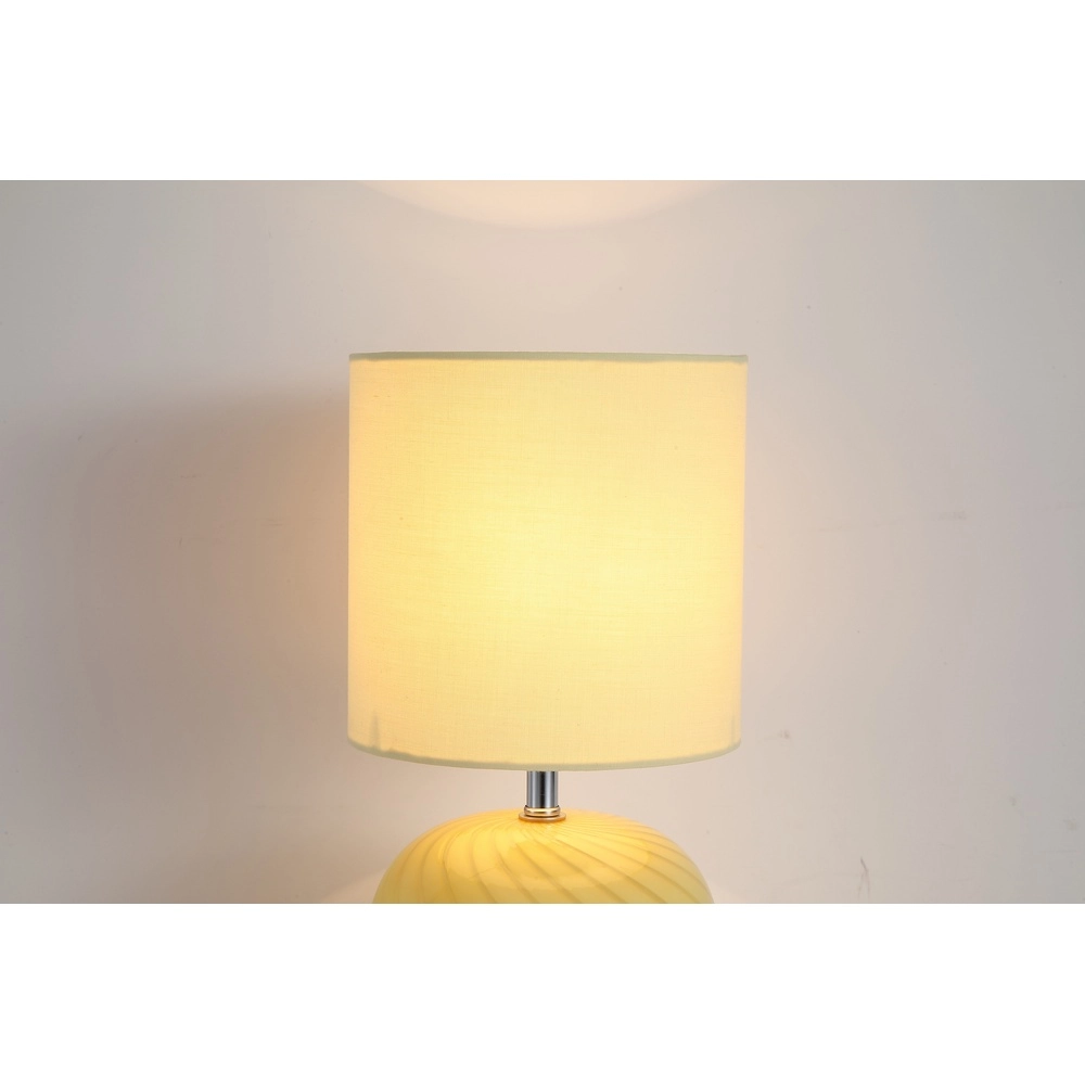 Table lamp Fete yellow Searchlight 5053423301709